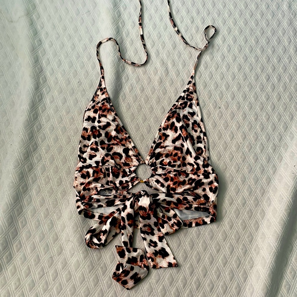 Leopard Print Halter Top